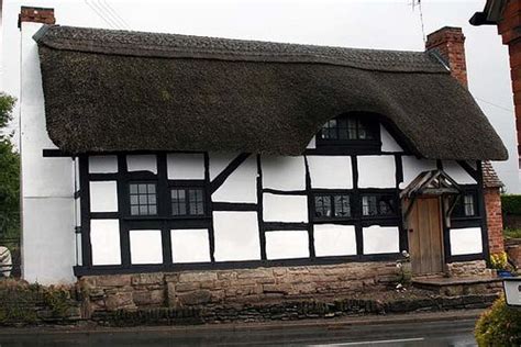 tudor house thatched roof